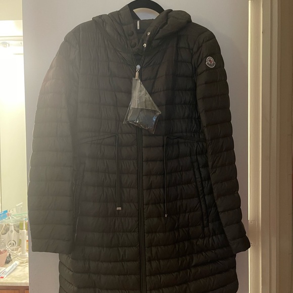 Moncler Barbel Nylon Down Coat 3 Khaki - Picture 3 of 7